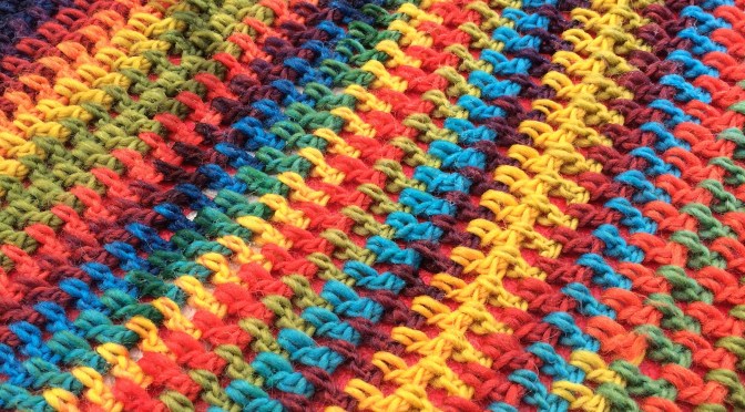 Finished: Rainbow Scarf