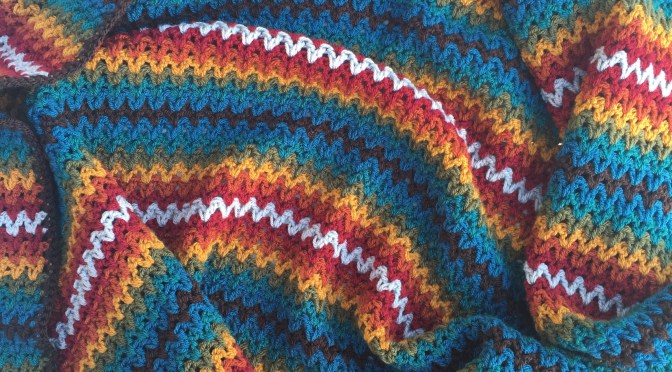 Finished: Retro Rainbow v stitch