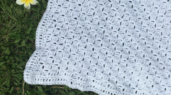 Finished: White Baby Blanket